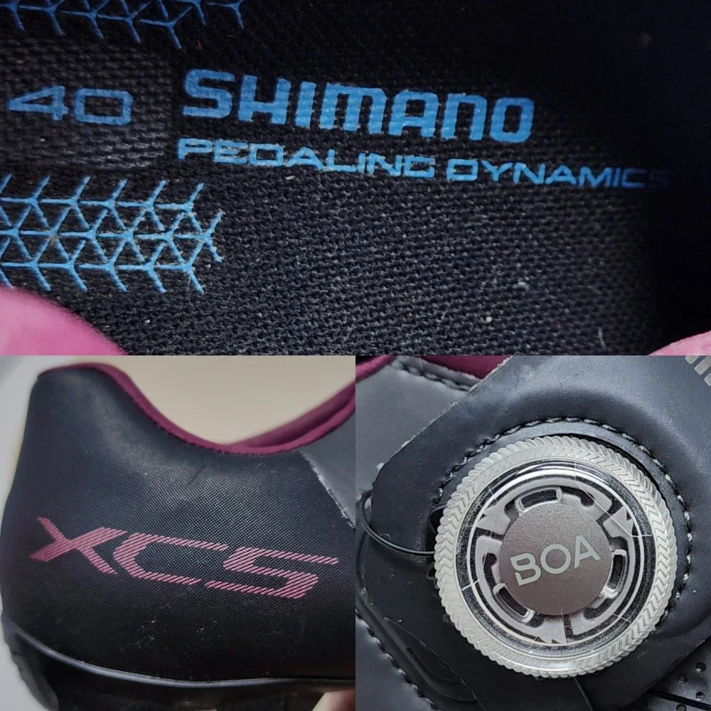 Shimano XC5 MTB BOA Cycling Shoes 40 Women 7.8 Black SH-XC502W Gravel Trail SPD